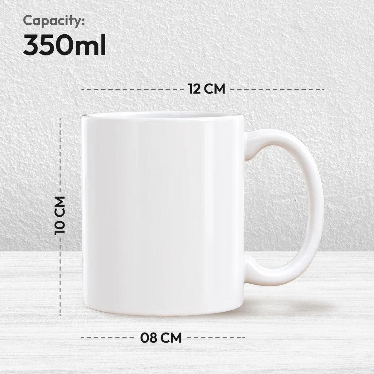 White Ceramic Back to School Mug with Big Dreams Start Here Colorful Text, Custom Name in Red, Rocket Ship, Rainbow, Apple, and Book Doodles