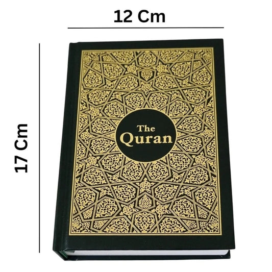 Compact bilingual Quran with Arabic-English parallel translation – hardbound cover