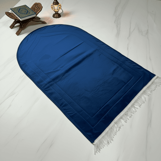 Premium Padded Thick Prayer Mat – Designed for Comfort, Support & Serenity Thickness 8MM | Essence Blue.