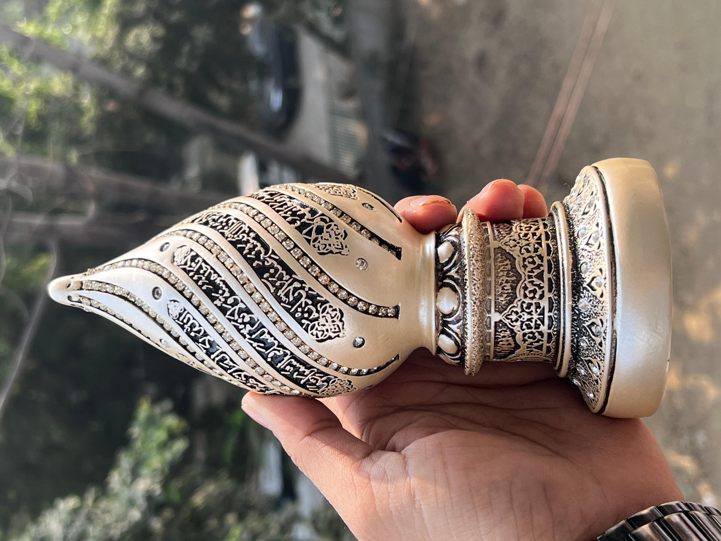 Turkish Imported Orignal | Ayatul Kursi Cone Figurine | Turkish Decor | Home Decore.