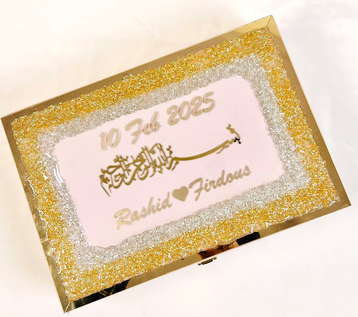 Resin Quran Stand & Handmade Resin Quran Box with Custom Name Personalisation