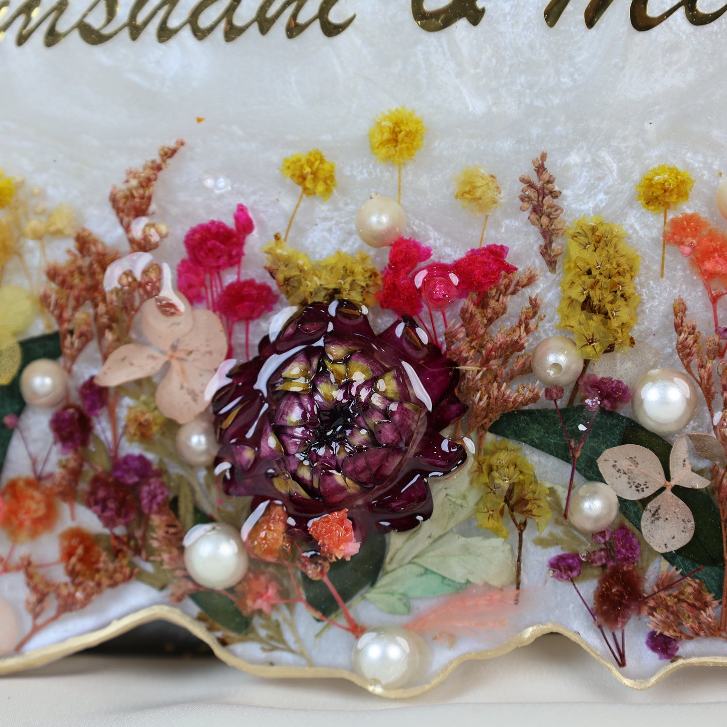 Warm Welcome Resin Plaque with Islamic Ayat| Handcrafted Islamic Wall & Door Decor| Premium Handcrafted Decor (12 × 9 Inches)