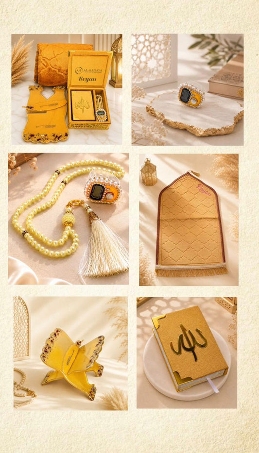 Yellow Kids Quran Gift Hamper.