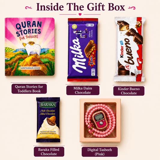 Sweet Treats & Islamic Stories Gift Set | Little Smiles Chocolate Box |Kiddie Chocolate Box.