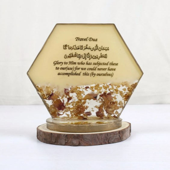 Luxury Resin Car Stand with Travel Dua