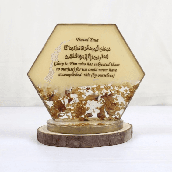 Luxury Resin Car Stand with Travel Dua