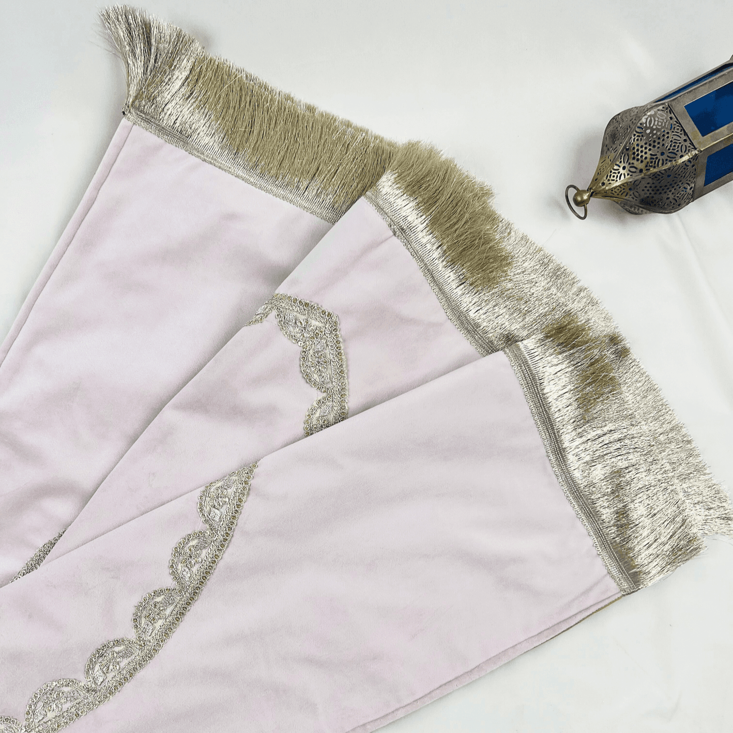 Misty rose prayer mat, velvet prayer mat