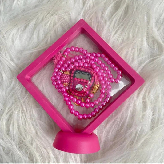 Pink Islamic Baby Shower Favor – Elegant Tasbih with Digital Counter Gift Set