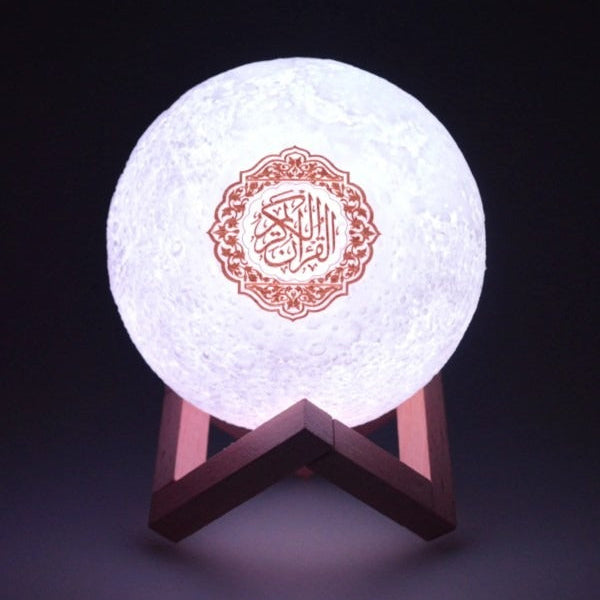Quran Speaker Moon Lamp Smart LED Night Light with Quran Recitations