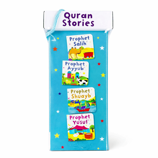 📚 Islamic Learning for Kids – Quran Stories Chunky Board Book Set (10 Books) Each book size: approx. 10 × 10 cm (around 4 × 4 inches).