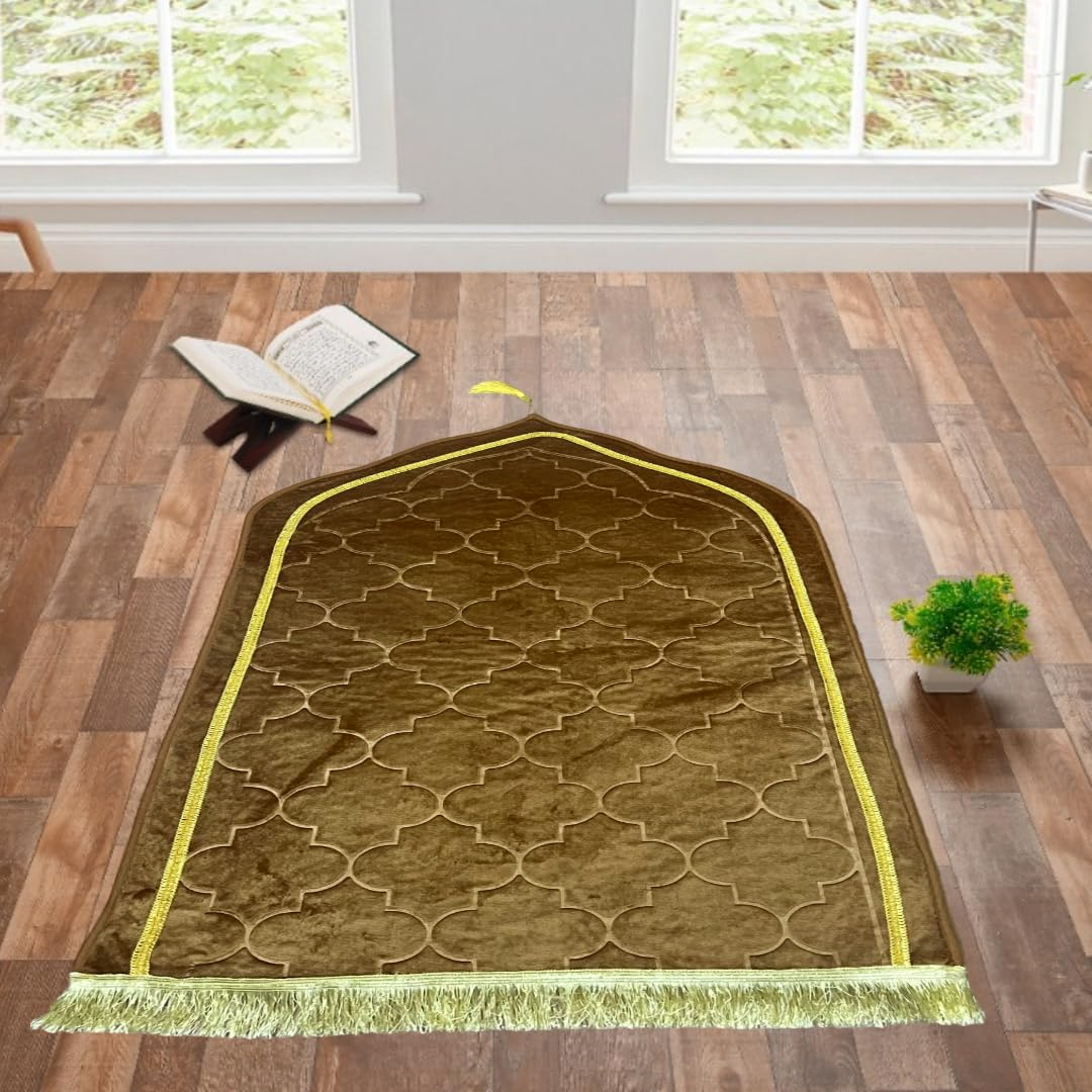 Velvet Brown Prayer MAT