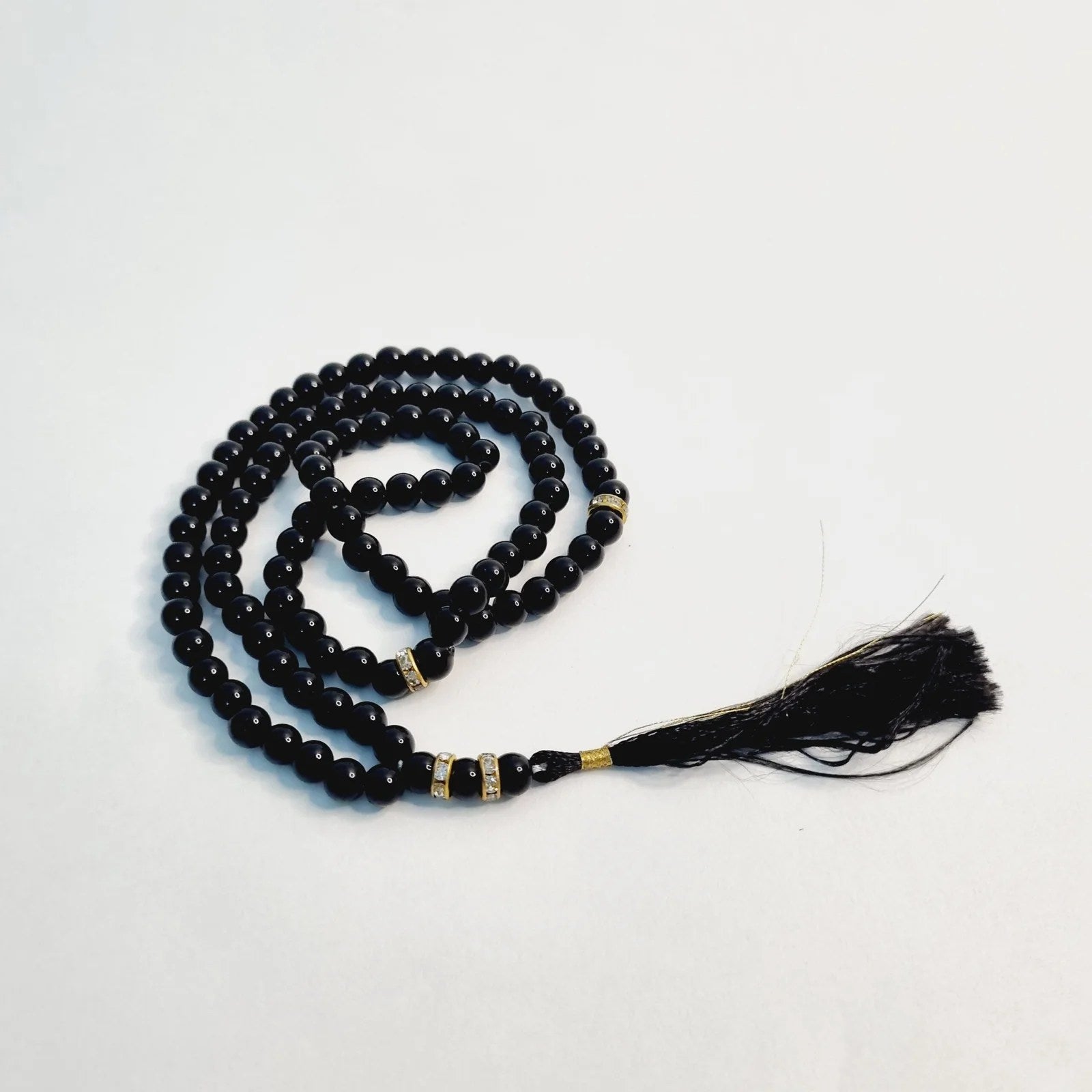 black crystal acrylic turkish tasbeeh