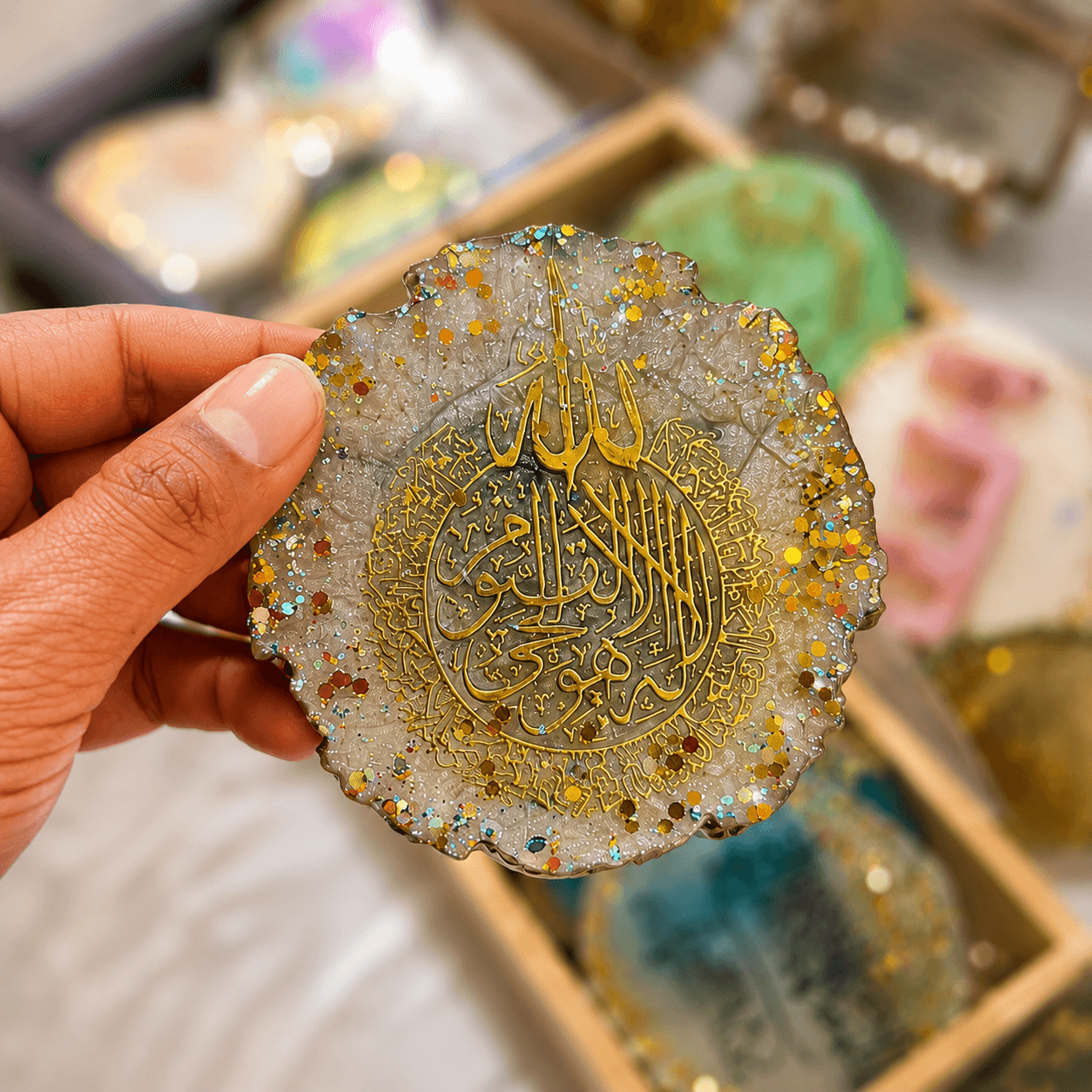 Luxury Resin Gift Collection | Custom Islamic Keepsakes & Home Decor|.
