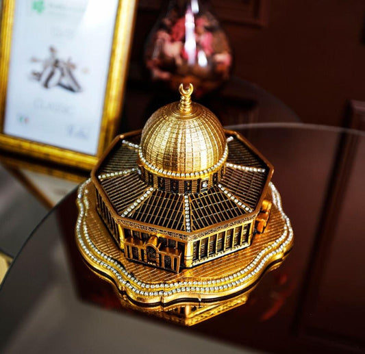 Masjid al-Aqsa Dome of the Rock, Ramadan Home Gift, Trinket Islamic Gift Set, Islamic Decorative Object Ornament.