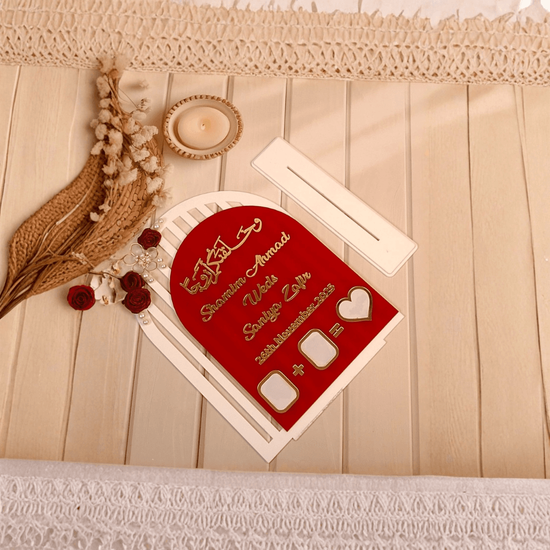Nikah Thumbprint Frame Custom Wedding Gift | Scarlet & Snow.