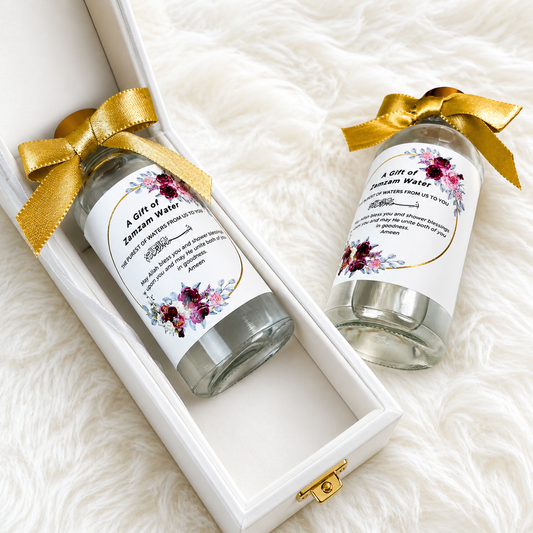 ZAM ZAM 100 ML Glass Bottles | Hajj | Umrah Return Favors