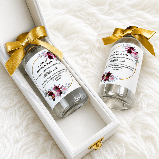 ZAM ZAM 100 ML Glass Bottles | Hajj | Umrah Return Favors.