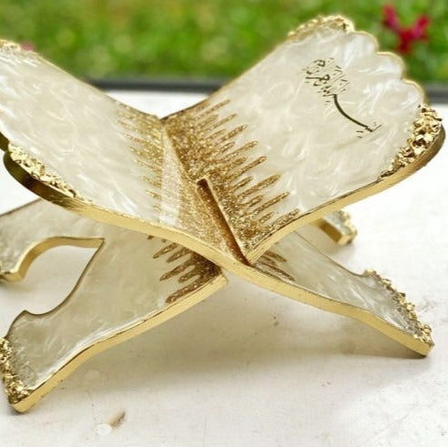 Unique handmade Quran stand, suitable for Ramadan, Nikah, or Islamic celebrations