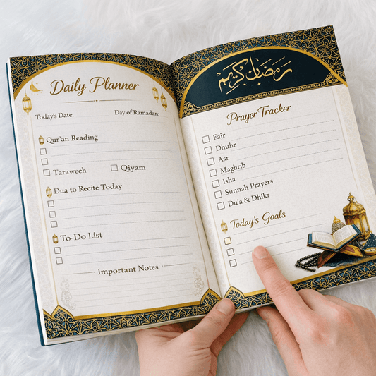 The Sadaqah & Salah Planner | Laylatul Qadr Edition Ramadan Journal.