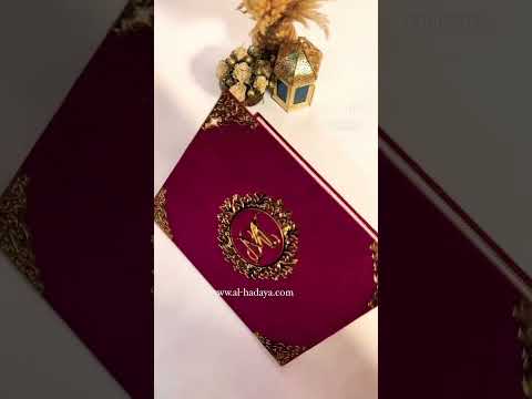 Luxury Nikah Certificate, Nikah Nama & Nikah Pen Personalised Names with Quran Verse