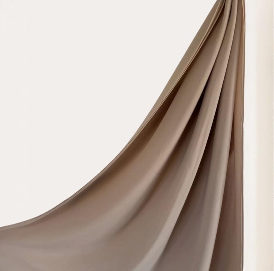Beige Premium Chiffon Hijab.