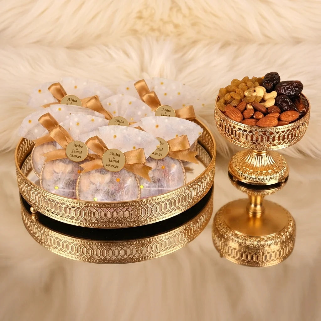 Personalized Noor Bangles & Dry Fruit Nikah Favours Set