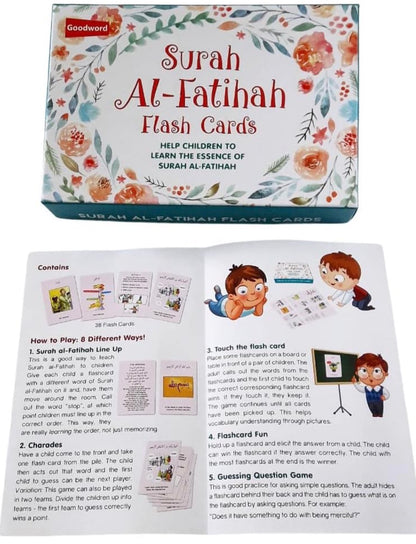 Surah Al-Fatihah Flash Cards – Educational Islamic Learning Set for Children