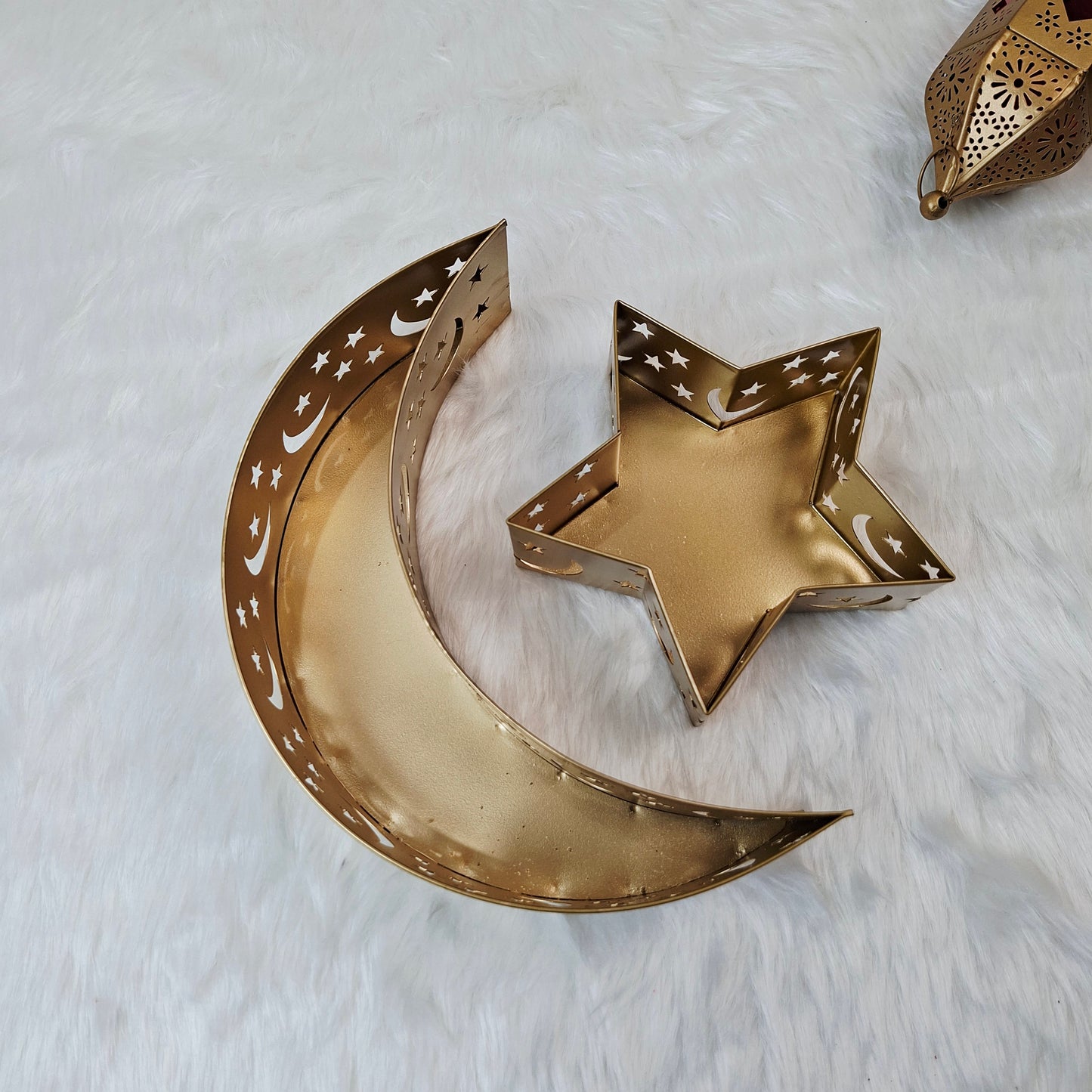 Eid Noor Crescent Tray with Sweets for Family