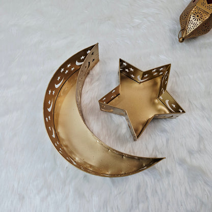 Eid Noor Crescent Tray with Sweets for Family