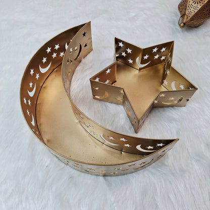 Eid Noor Crescent Tray with Sweets for Family