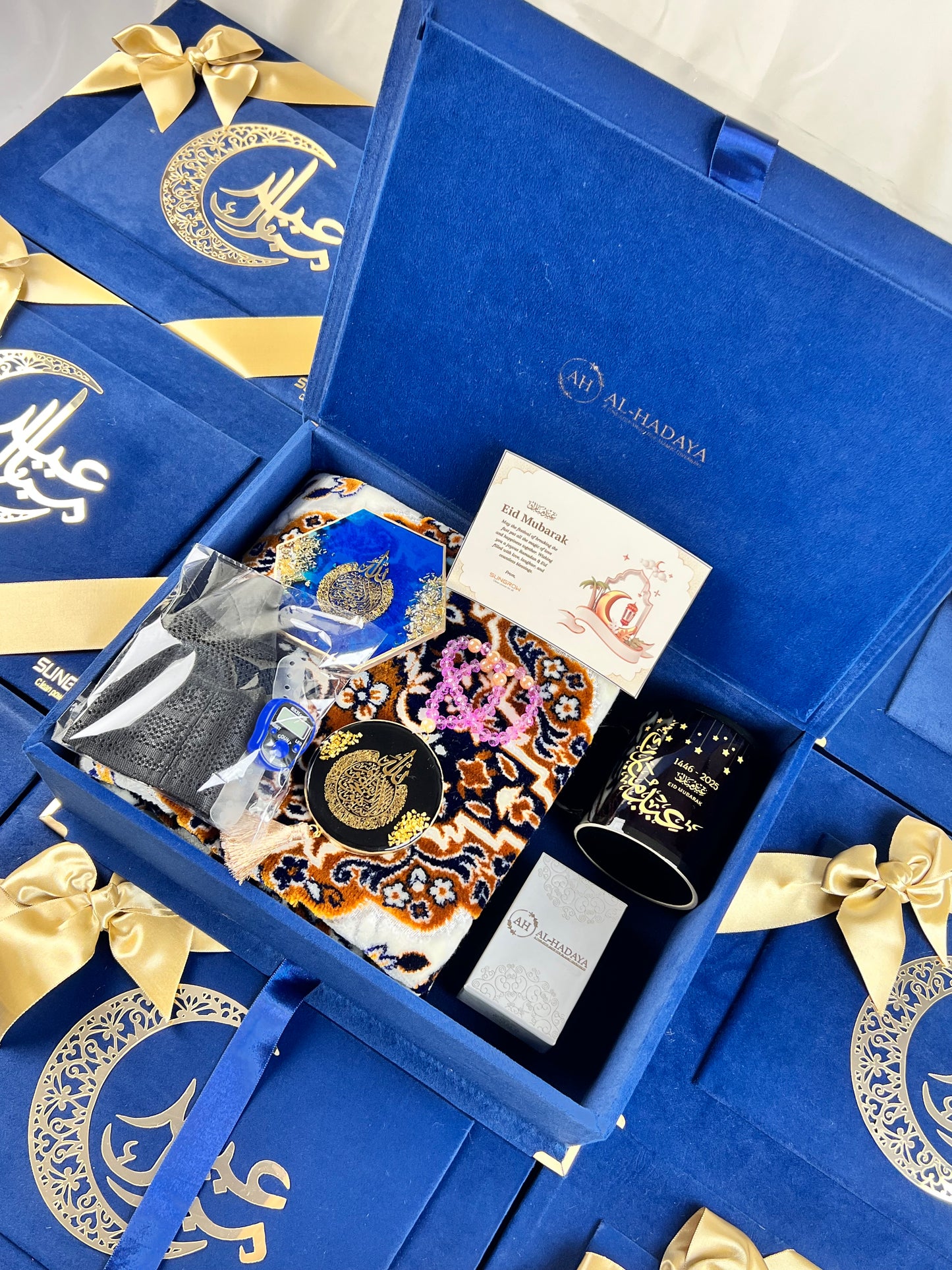 Corporate Eid Gift Hamper in Blue Theme Perfect for Clients and Employees