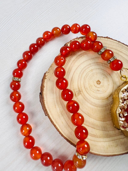 Natural Aqeeq Tasbeeh – 33 Beads | Handcrafted Genuine Stone Beads for Zikr & Meditation