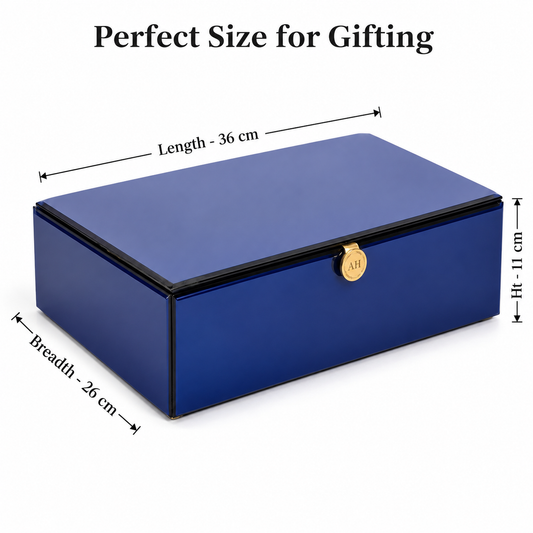 Premium Royal Blue Gift Box | Glass Gift Box.
