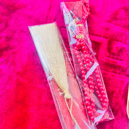 Maroon  Elegance: Barkat-e-Jariyah Resin Quran Hamper | Quran Gift Set