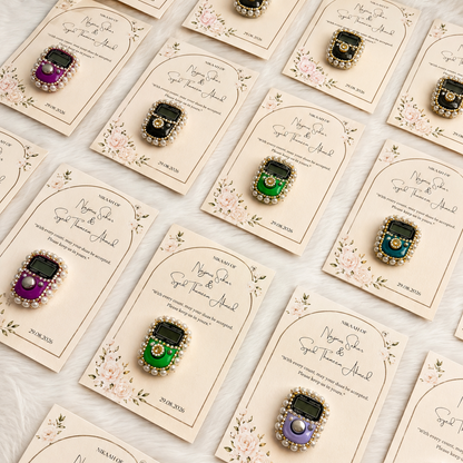 Tasbih Wedding Favors  Studded Digital Counter | Custom Islamic Return Gift | Return Favors