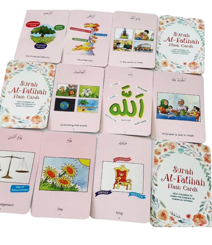 Surah Al-Fatihah Flash Cards – Educational Islamic Learning Set for Children