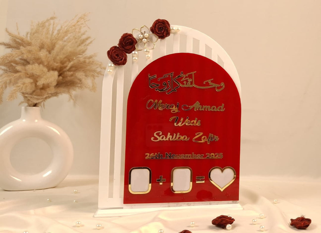 Nikah Thumbprint Frame Custom Wedding Gift | Scarlet & Snow