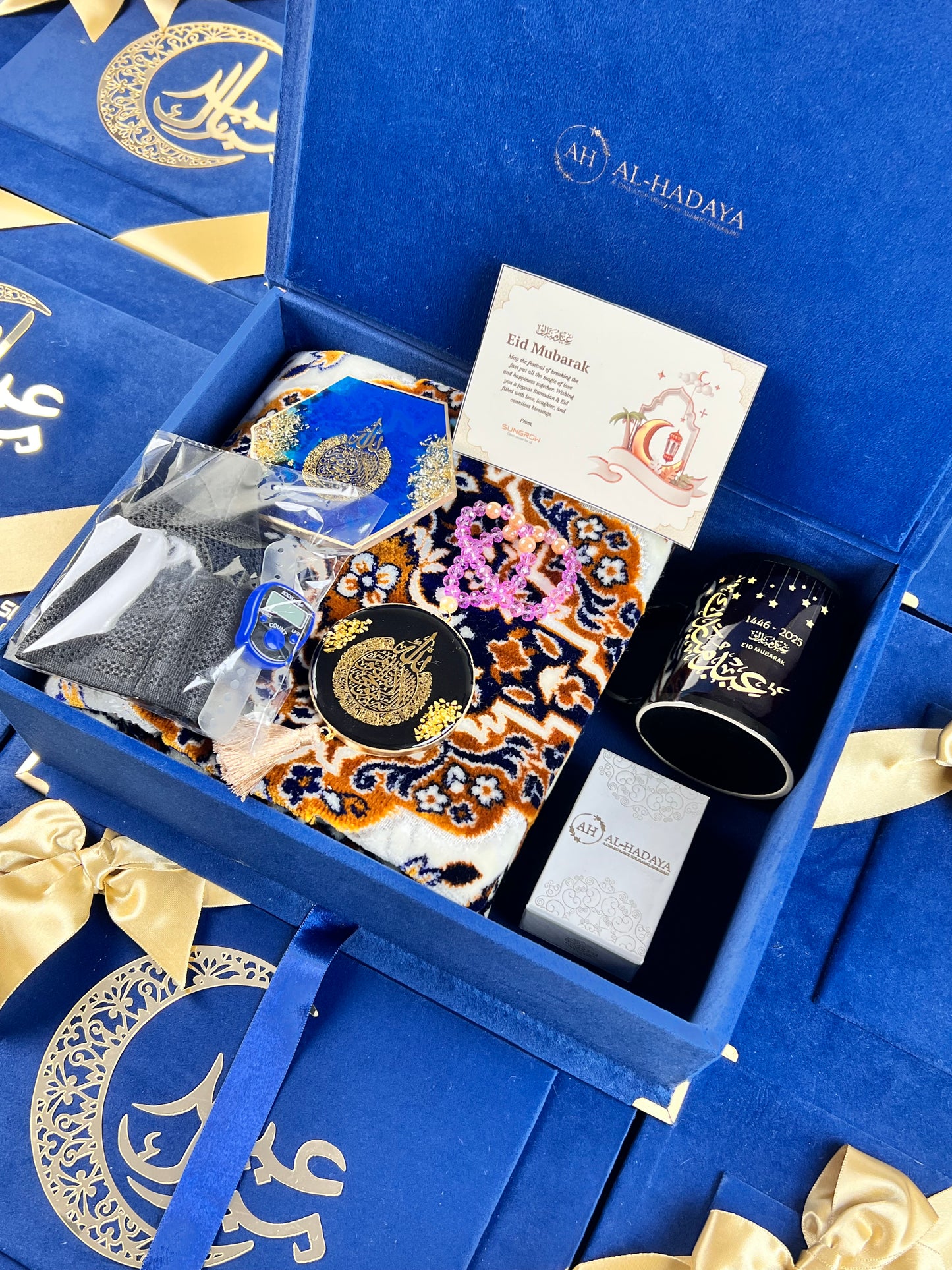 Corporate Eid Gift Hamper in Blue Theme Perfect for Clients and Employees