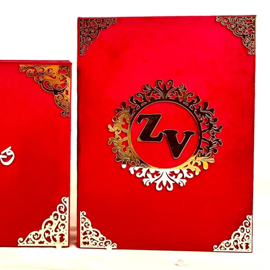 Luxury Nikah Nama, Premium Islamic Wedding Contract, Nikah Pen, Personalised Names with Quran Verse With Box