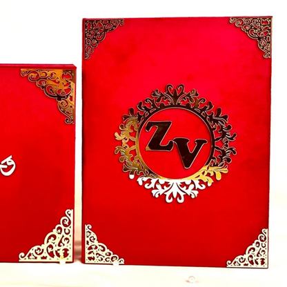 Luxury Nikah Nama, Premium Islamic Wedding Contract, Nikah Pen, Personalised Names with Quran Verse With Box