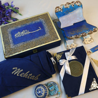 Royal Blue Quran Gift set