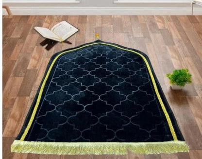 Personalized Luxury Couple Prayer Rug Set | 2 Prayer Mat Set with Heart Design | Islamic Wedding Gift | Nikah Gift for Muslim Couples