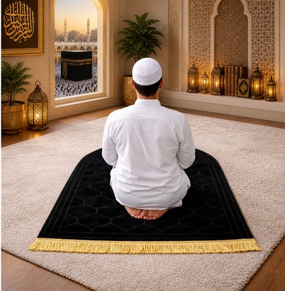 Black Dome Premium Janamaz with name