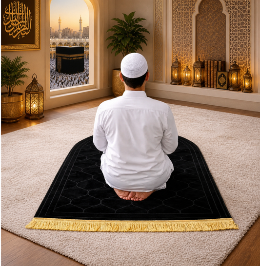 Black Dome Premium Janamaz with name