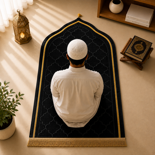 Black Dome Premium Janamaz with name