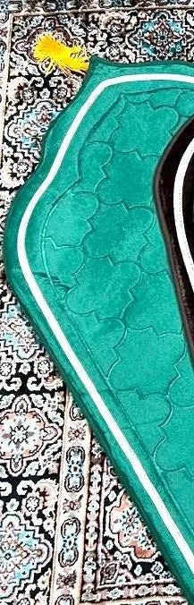 Personalized Luxury Couple Prayer Rug Set | 2 Prayer Mat Set with Heart Design | Islamic Wedding Gift | Nikah Gift for Muslim Couples