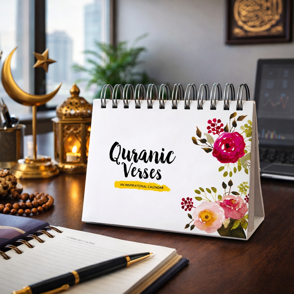 QURANIC VERSES - AN INSPIRATIONAL CALENDAR,365 VERSES HELP YOU DISCOVER THE WISDOM OF QURAN AND LIVE LIFE BETTER,MOTIVATIONAL QURAN QUOTES