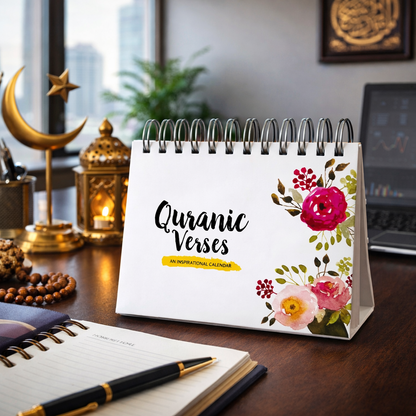 QURANIC VERSES - AN INSPIRATIONAL CALENDAR,365 VERSES HELP YOU DISCOVER THE WISDOM OF QURAN AND LIVE LIFE BETTER,MOTIVATIONAL QURAN QUOTES