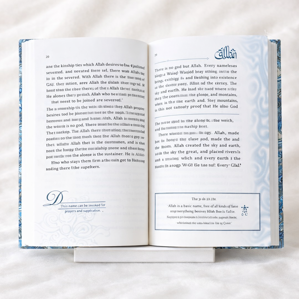 📘 The Most Beautiful Names of Allah – Hardbound Edition