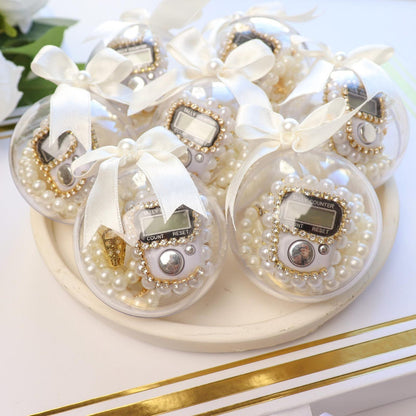 Digital Tasbih Set: Pearl Prayer Beads, Muslim Wedding Favor, Islamic Gifts, Ramadan, Eid